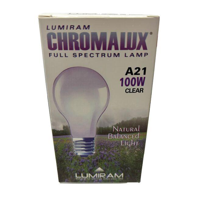 Chromalux Full Spectrum Light Bulb A21 Clear 100 Watt 1 Unit Swanson®