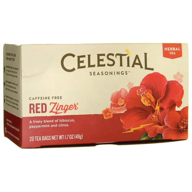 Celestial Seasonings Red Zinger Herbal Tea Caffeine Free 20 Bag(s