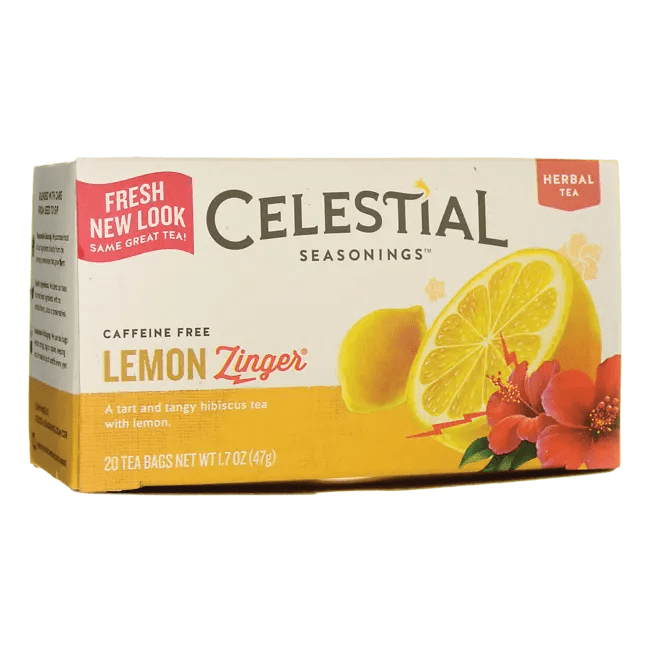 Celestial Seasonings Herbal Tea Lemon Zinger Caffeine Free 20 Bag(s