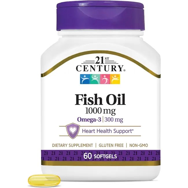 21st Century Omega3 Fish Oil 1,000 mg 60 Sgels Swanson Health Products