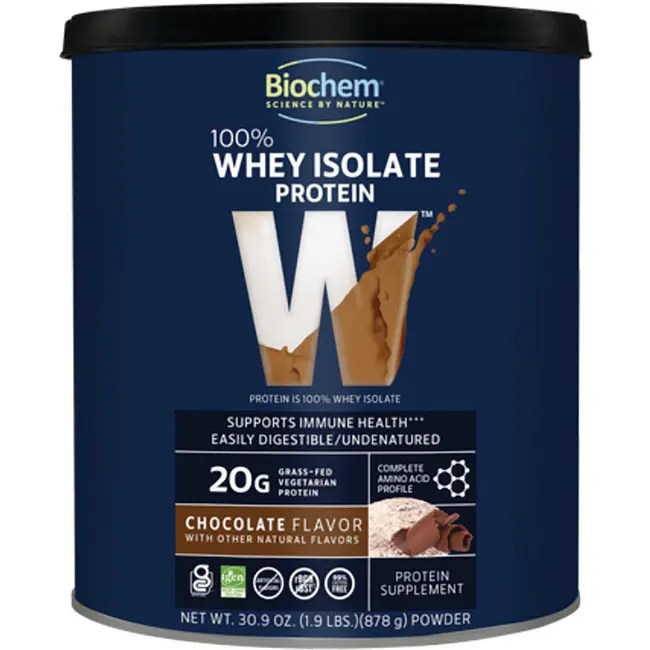 Biochem 100 Whey Protein Chocolate Flavor 1.9 lbs (878 grams) Pwdr