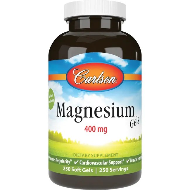 Carlson Liquid Magnesium 400 mg 250 Sgels Swanson®