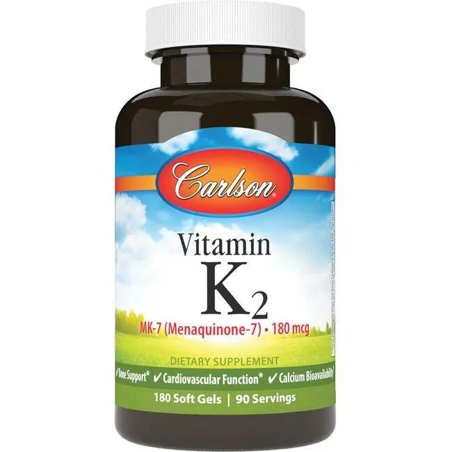 Carlson Vitamin K2MK7 180 mcg 180 Sgels Swanson®