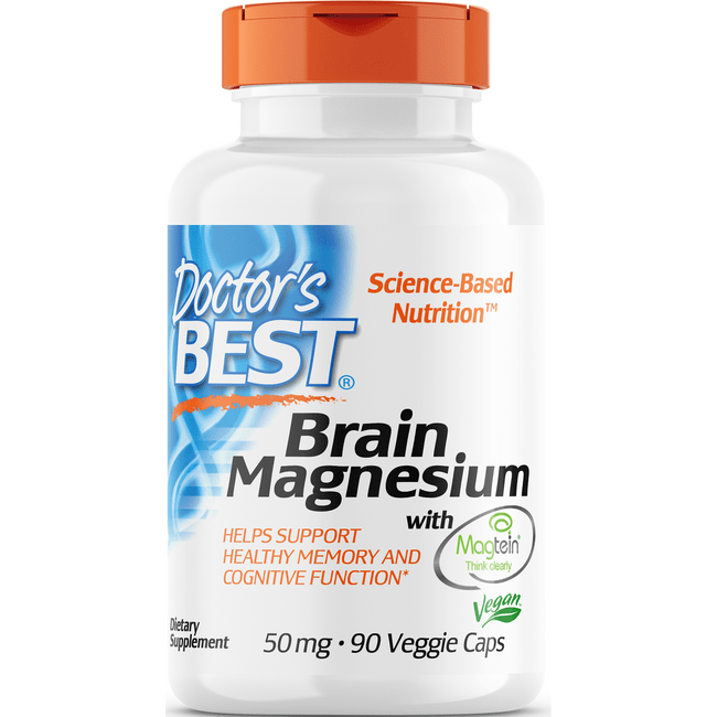 Doctor's Best Brain Magnesium with Magtein 75 mg 60 Veg Caps Swanson