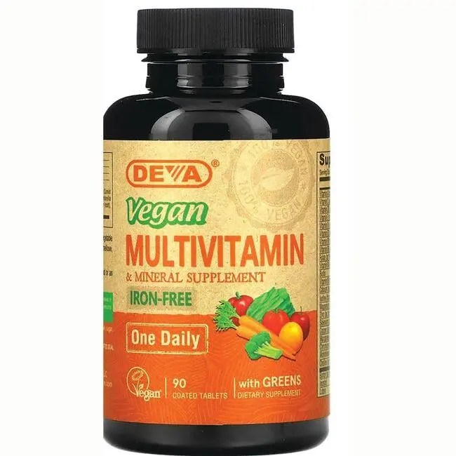 Deva Vegan Multivitamin & Mineral Iron Free 90 Tabs Swanson Health