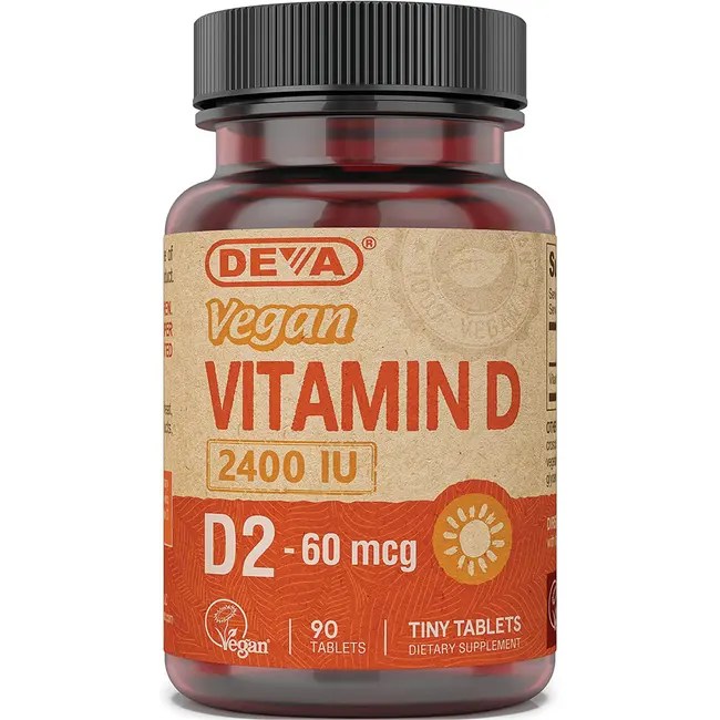 Deva Vegan Vitamin D2 2,400 IU 90 Tabs Swanson Health Products