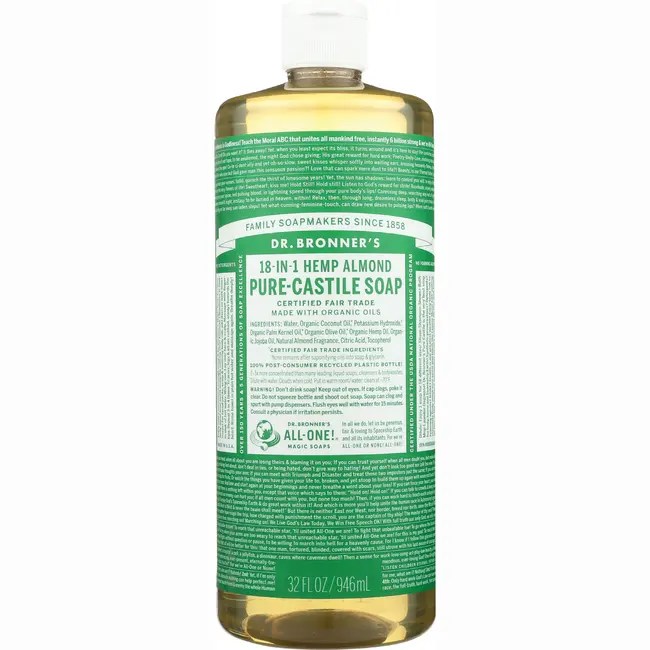 Dr. Bronner's Organic Castile Liquid Soap Almond 32 oz Liquid Swanson