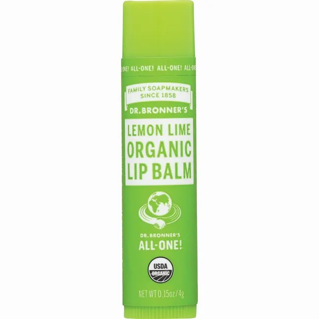 Dr. Bronner's Magic Organic Lip Balm Lemon Lime 0.15 oz Balm Swanson