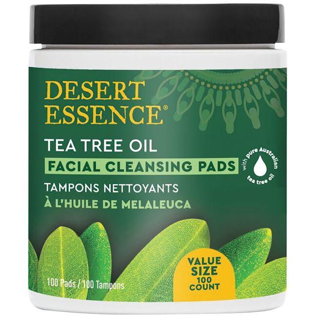 Desert Essence Tea Tree Oil Facial Cleansing Pads 100 Ct Swanson®
