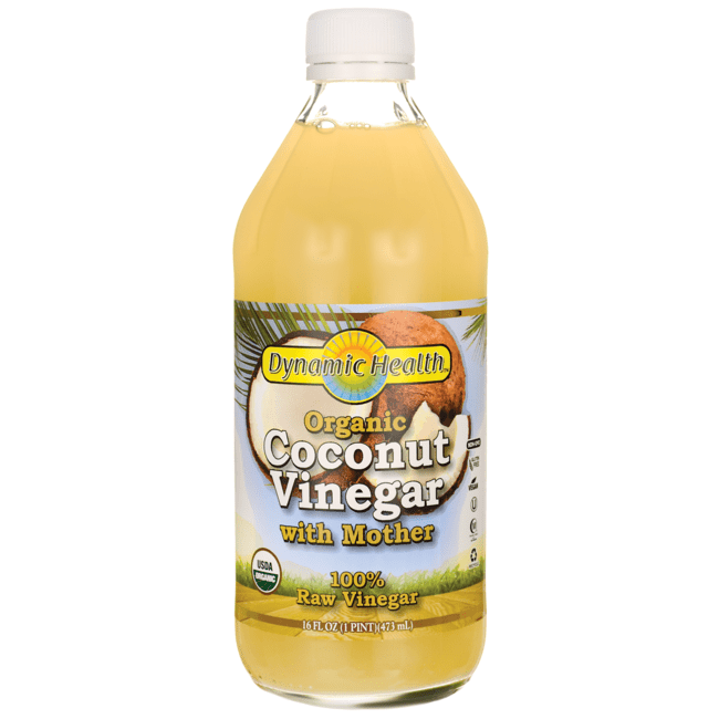 Dynamic Health Organic Coconut Vinegar with Mother 16 fl oz (473 mL