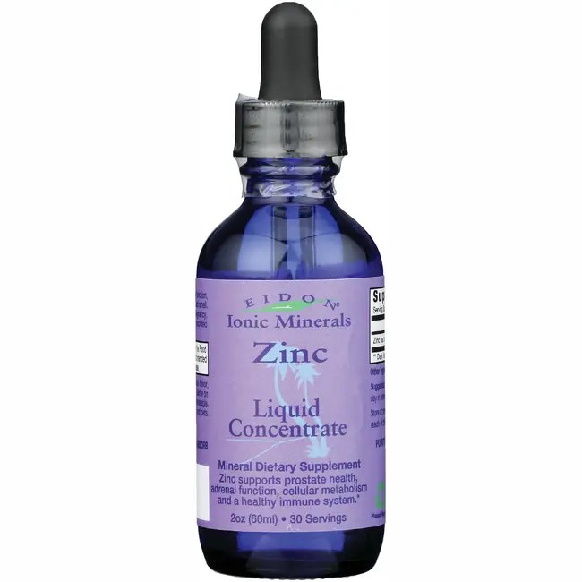 Eidon Ionic Minerals Zinc Concentrate 2 fl oz Liquid Swanson Health