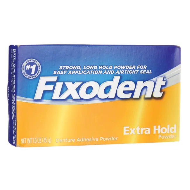 Fixodent Denture Adhesive Extra Hold Powder 1.6 oz (45 grams) Pwdr