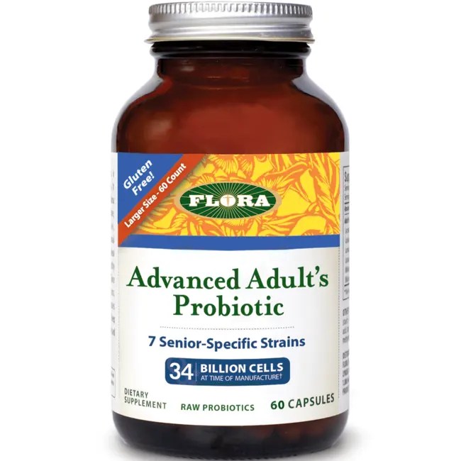 Flora Advanced Adult's Probiotic 60 Veg Caps Swanson Health Products