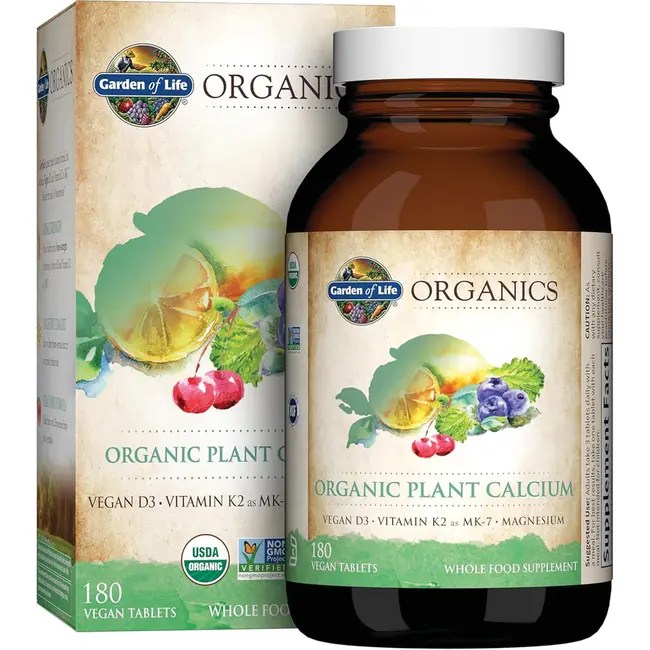 Garden of Life Mykind Organics Organic Plant Calcium 180 Vegan Tabs