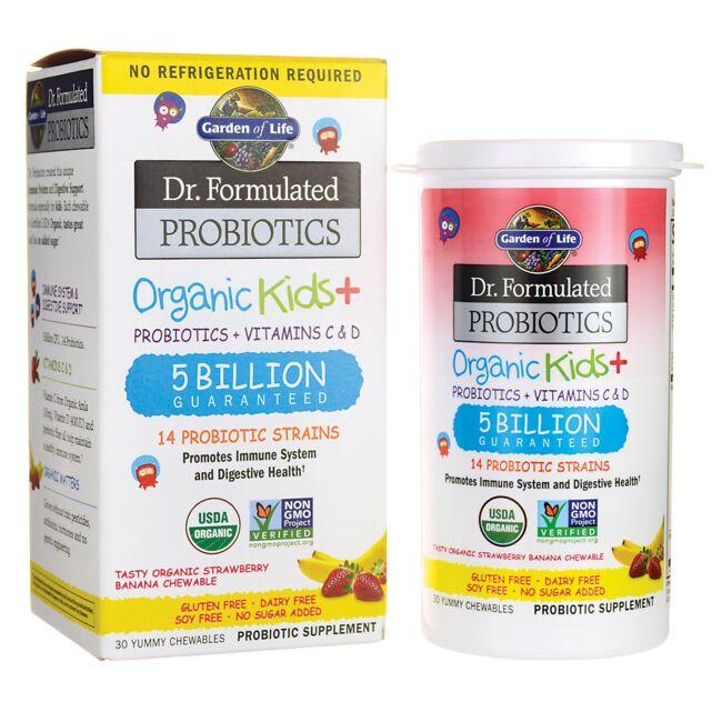 Garden of Life Dr. Formulated Probiotics Organic Kids+ Strawberry