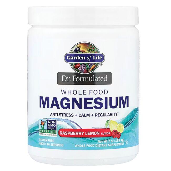 Garden of Life Whole Food Magnesium Raspberry Lemon 7 oz Pwdr Swanson®
