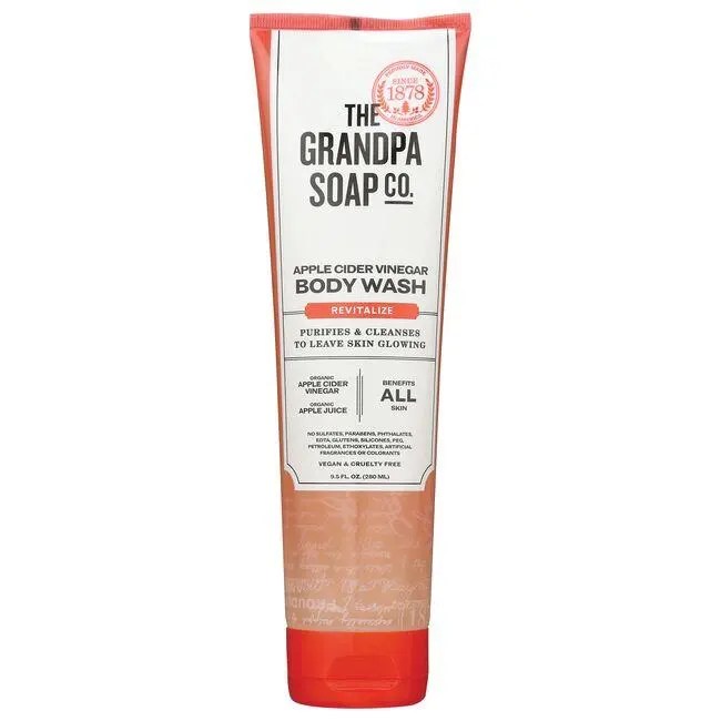Grandpa Soap Co. Apple Cider Vinegar Body Wash 9.5 oz Liquid Swanson
