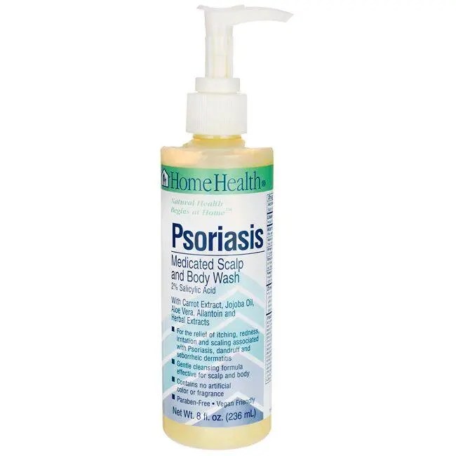 Home Health Psoriasis Medicated Scalp & Body Wash 8 fl oz Liquid Swanson Health Products