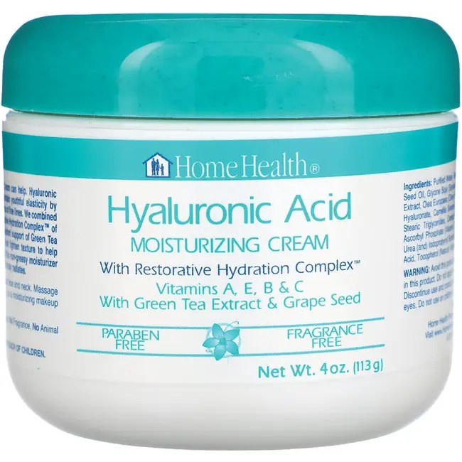 Home Health Hyaluronic Acid Moisturizing Cream 4 oz Cream Swanson