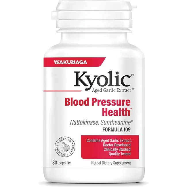Kyolic 109 Blood Pressure Health 80 Caps Swanson Health Products