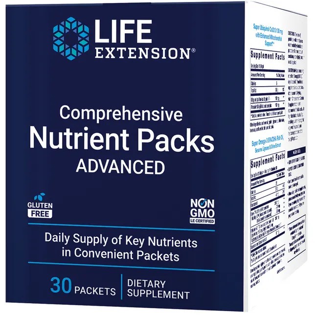LIFE EXTENSION COMPREHENSIVE Nutrient Packs Advanced 30 Pkts £55.65