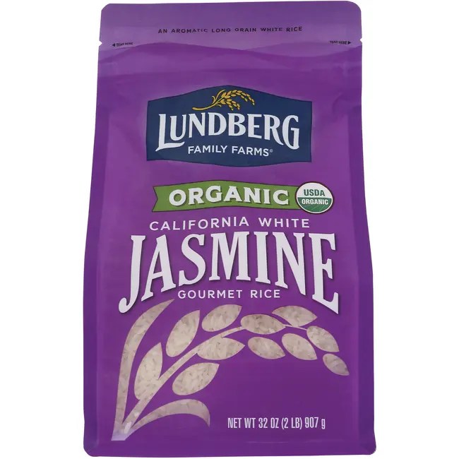 Lundberg Family Farms Organic California White Jasmine Rice 2 lb Bag(s