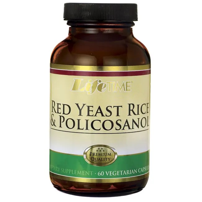 Lifetime Vitamins Red Yeast Rice & Policosanol 60 Veg Caps Swanson