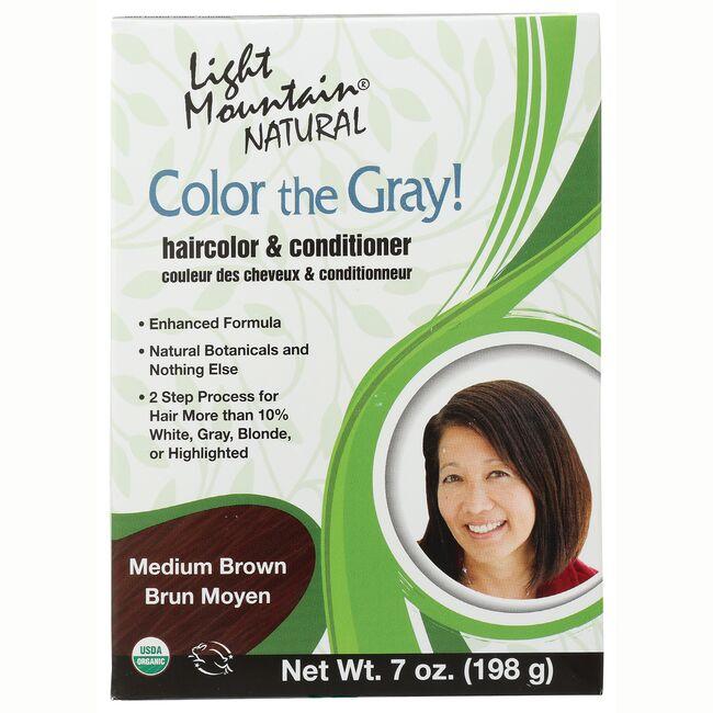 Light Mountain Color the Gray! Medium Brown 7 oz Box Swanson Health