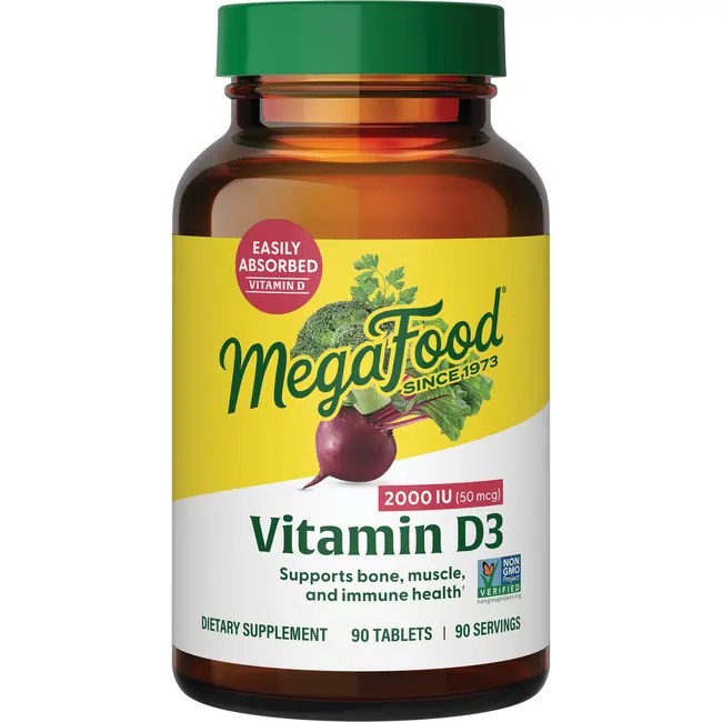 MegaFood Vitamin D3 2,000 IU 90 Tabs Swanson Health Products