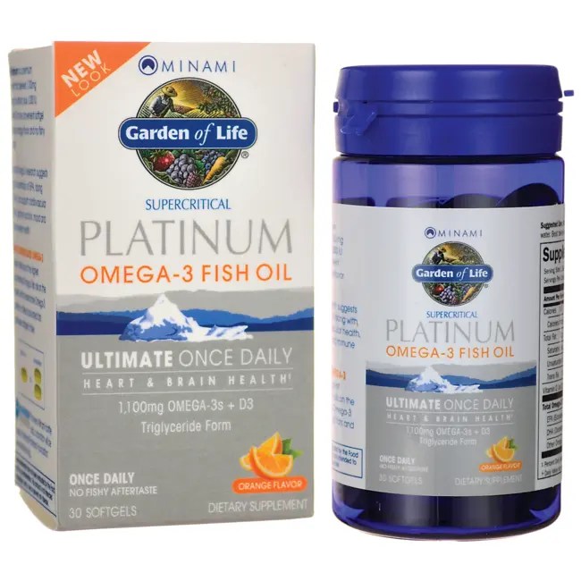 Minami Nutrition Supercritical Platinum Omega3 Fish Oil Orange 30