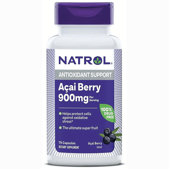 Natrol Acai Berry 1,000 mg 75 Veg Caps Swanson Health Products