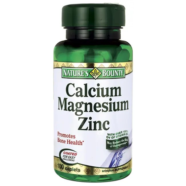 Nature's Bounty Calcium Magnesium Zinc 100 Cplts Swanson Health Products