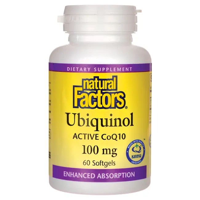 Natural Factors Ubiquinol Active CoQ10 100 mg 60 Sgels Swanson Health