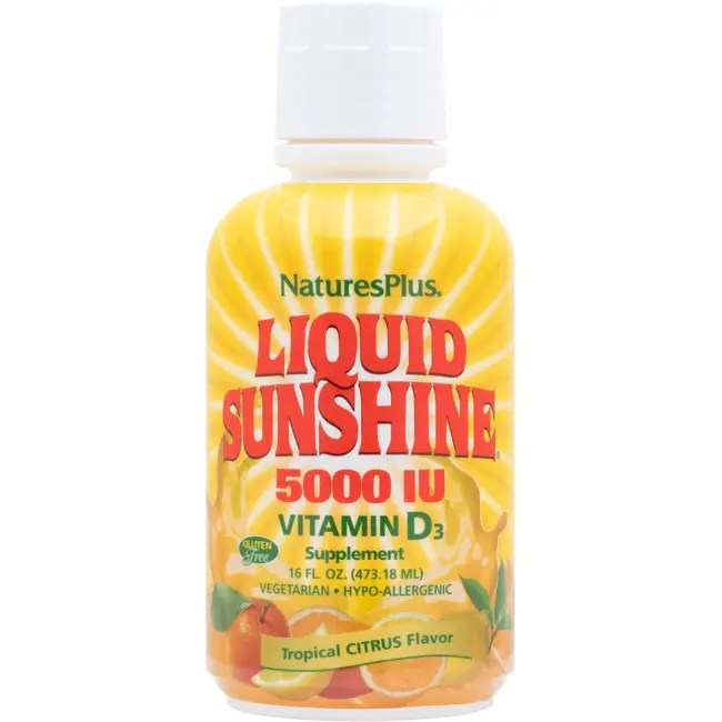 Nature's Plus Liquid Sunshine Vitamin D3 Tropical 16 fl oz Liquid
