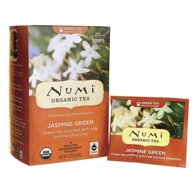 Numi Organic Tea Green Tea Jasmine Green 18 Bag(s) Swanson Health