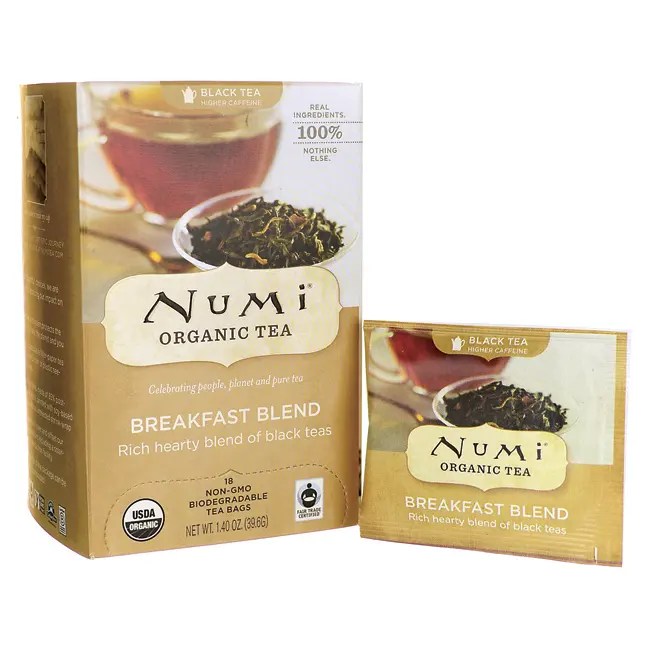 Numi Organic Tea Black Tea Breakfast Blend 18 Bag(S) eBay