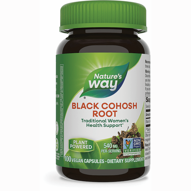 Nature's Way Black Cohosh Root 540 mg 100 Veg Caps Swanson Health