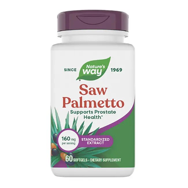 Nature's Way Standardized Saw Palmetto Extract 160 mg 60 Sgels