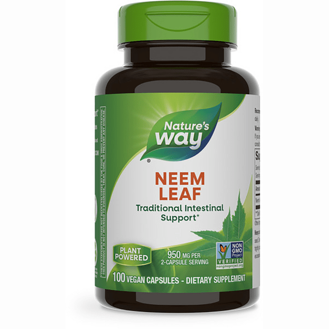 Nature's Way Neem Leaves 475 mg 100 Caps Swanson Health Products