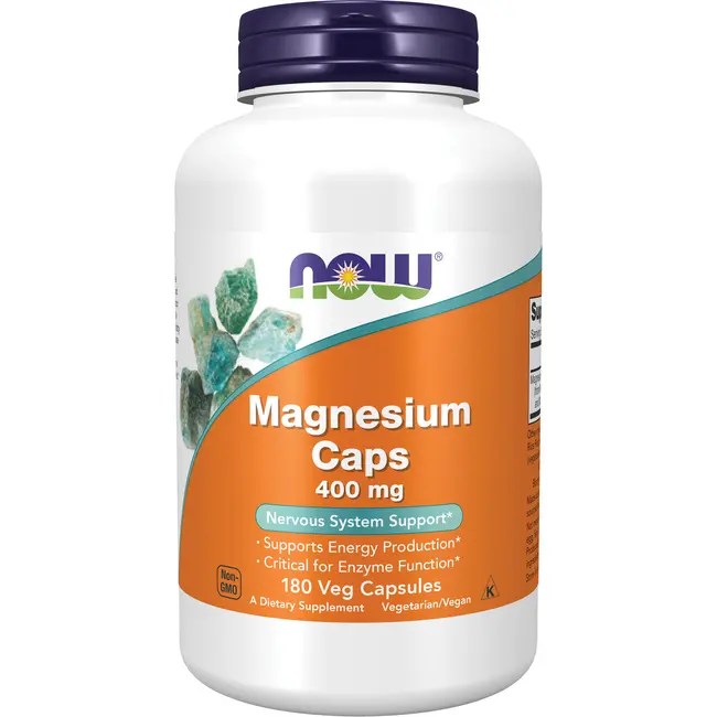 NOW Foods Magnesium 400 mg 180 Caps Swanson Health Products