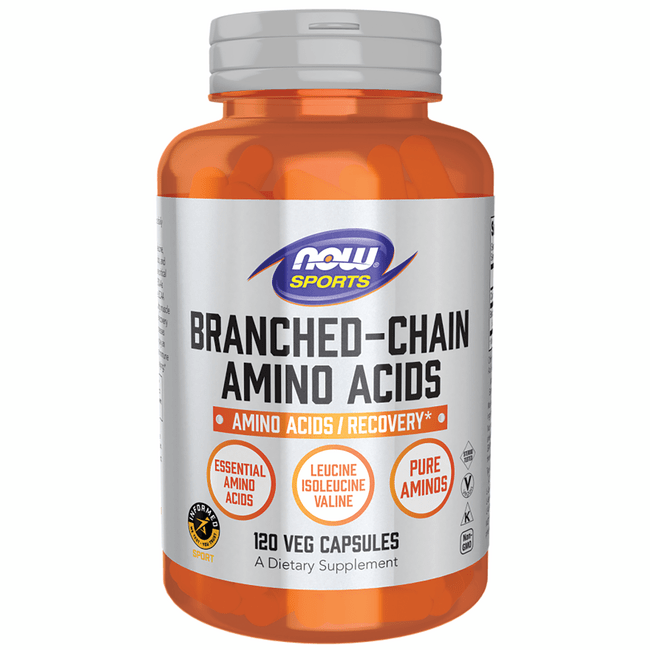 NOW Foods Branched Chain Amino Acids 120 Caps Swanson Health Products