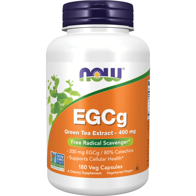 NOW Foods EGCg Green Tea Extract 400 mg 400 mg 180 Vcaps Swanson