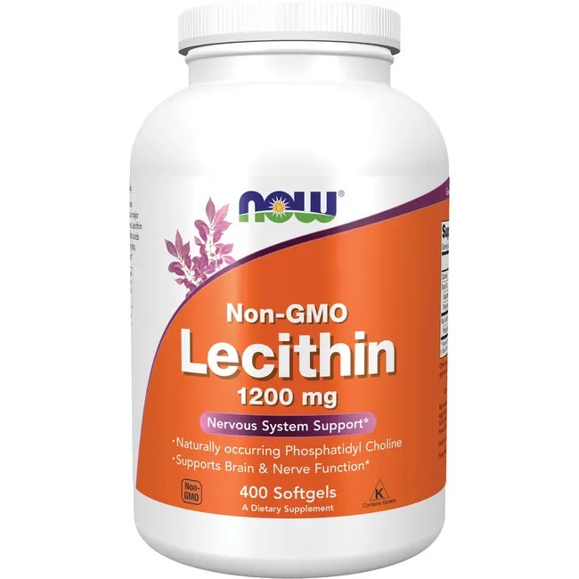 NOW Foods Lecithin 1,200 mg 400 Sgels Swanson Health Products