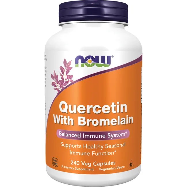 NOW Foods Quercetin with Bromelain 240 Veg Caps Swanson Health Products