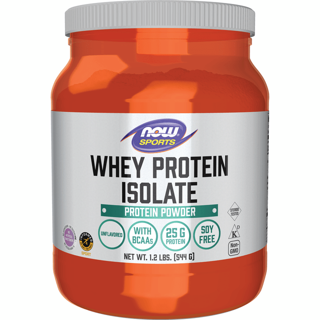 NOW Foods Whey Protein Isolate Natural Unflavored 1.2 lbs (544 g