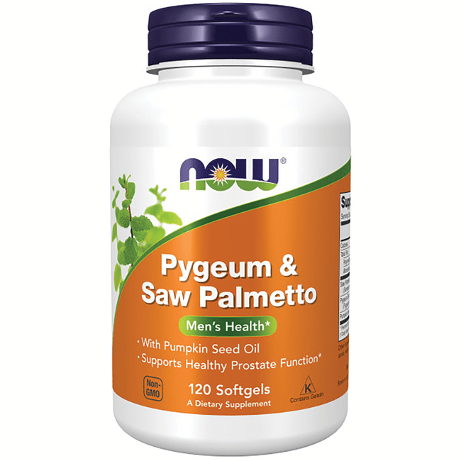 NOW Foods Pygeum & Saw Palmetto 120 Sgels Swanson Health Products