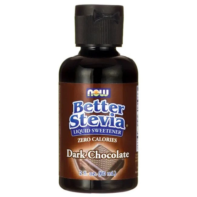 NOW Foods Stevia Extract Dark Chocolate 2 fl oz Liquid Swanson Health