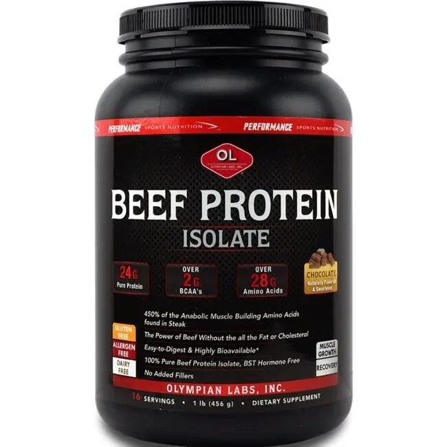Olympian Labs Beef Protein Isolate Chocolate 1 lb Pwdr Swanson®