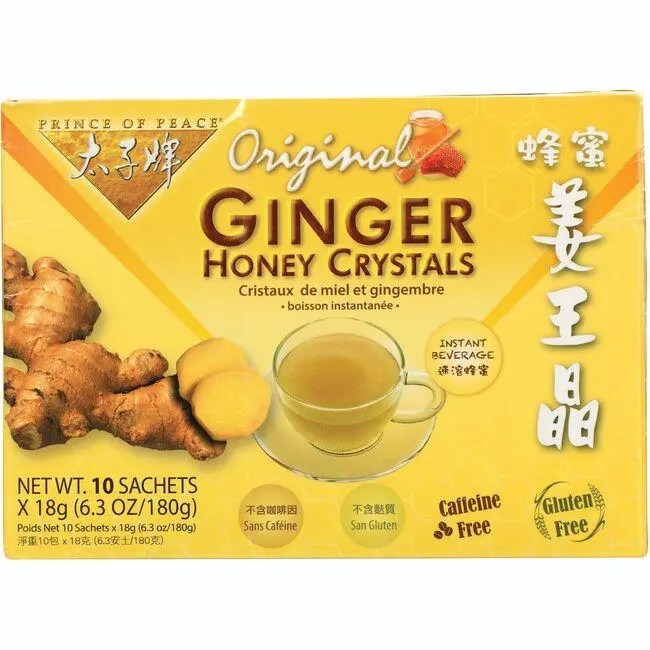 Prince of Peace Ginger Honey Crystals 10 Bag(s) Swanson Health Products