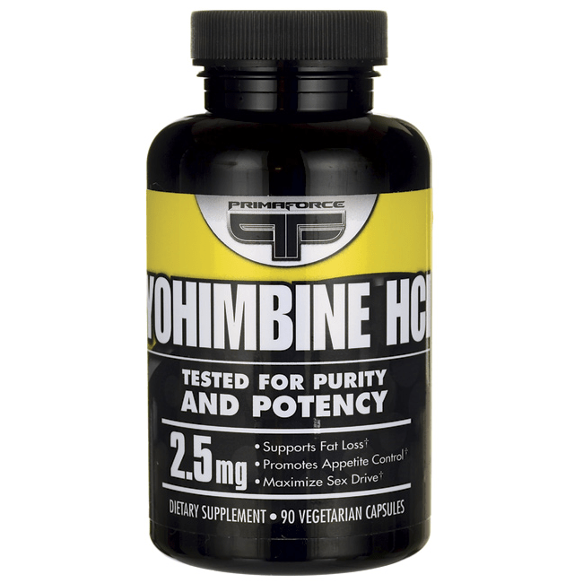 PrimaFORCE Yohimbine HCL 2.5 mg 90 Veg Caps Swanson Health Products